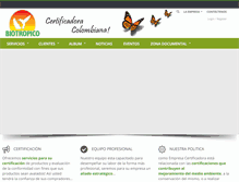 Tablet Screenshot of biotropico.com